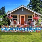 Tatuo International Decorations Welcome Banner World Flag New. Price: $17.13.