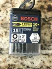 Bosch Pack Of Impact Tough Inch Torx #25 Power Bits ITT25215 New. Price: $12.00.