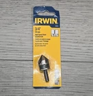 Irwin 12413 High Speed Steel Countersink Drill Bit 3/4" 19MM New Sealed. Price: $9.99.