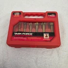 Task FORCE#14556 7 Piece Forstner Bit Set- 3/8" 10MM Shank Open. Price: $30.00.