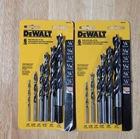 Two Dewalt Drill Bit Set, Brad Point, 6-PIECE DW1720 Black Brand New. Price: $31.99.