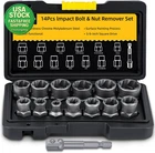 14 Pcs Bolt Extractor Kit Stripped Nut Remover 3 8 Inch Adapter Tool Set New. Price: $25.99.