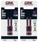 Pieces Grk T-20 Steel Star Bits 2" Quick Connect 187435 New. Price: $12.00.