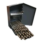 Chicago Latrobe 25PC Cobalt Metric Drill Bit Set 1-13MM 54127 Made In Usa Open. Price: $150.00.