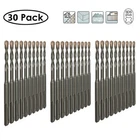 Drillforce 30PCS 3/16" X4" Rotary Hammer Sds+ Masonry Concrete Bits New. Price: $47.99.