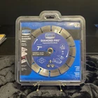 Century Drill & Tool 75455 Diamond Segmented Rim Blade, 7" New. Price: $9.99.
