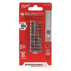 Milwaukee Tool 48-32-4618 Shockwave Torx Security Insert Bit Set 10PC New. Price: $12.97.
