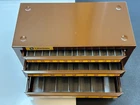 New Lawson Huot Usa Fractional 1/16-1/2 Drill Bit Cabinet Box Brown 3 Drawer. Price: $289.99.