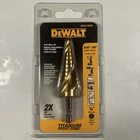 Dewalt 3/16 - 7/8 1/4 Step Drill Bit Titanium Impact Ready DWA1786IR New. Price: $27.00.