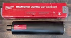 Milwaukee 48-17-5045 4-1/2" X 16" Diamond Ultra Wet Core Bit Free Shipping! New. Price: $168.48.