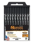 Montana Brands MB-63194 Drywall Cut Out Drill Bits, 3/16", 10 Pack New. Price: $67.05.