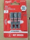 Milwaukee Tool 49-66-4522 Shockwave 1-7/8" Mag Nutdriver 1/4", PK3 New. Price: $10.95.