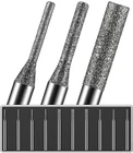 10PCS 1MM/4PCS, 2MM/3PCS, 3MM/3PCS, 150-GRIT Diamond Drill Bits 1/8 Shank Compat New. Price: $10.36.