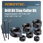 Powertec Drill Bit Stop Collar Set, 7 Piece Adjustable Depth St... New. Price: $29.88.