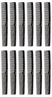 Krest #410 Cleopatra Black 7" Flat Back Styler Barber Dozen (12 Combs) New. Price: $10.75.