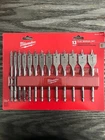 Milwaukee 13 Piece Flat Boring Bit Set 48-27-1520 New Box. Price: $30.99.