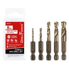 5PCS M35 Cobalt Stubby Drill Bit Set For Stainless Steel & Hard Metals Cast... New. Price: $25.56.