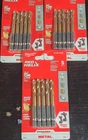 Milwaukee Red Helix Titanium Twist Drill Bit 3/16 In 5-PACK Model 48-89-4659 New. Price: $45.00.