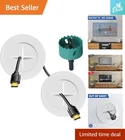 Complete Tv Wire Hider Kit With Drill Attachment For Clean Wall Installations New. Price: $26.99.