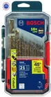 Drill Bit Set 21 Piece Cobalt M42 Metal For Stainless Steel Cast Iron Bosch New. Price: $104.99.