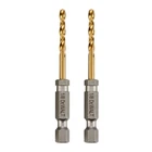Drill Bit Set 1/8 Inch 2 Pc Titanium Nitride Coated Dewalt DD5108T Tapered Core New. Price: $20.00.