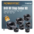 Powertec Drill Bit Stop Collar Set, 7 Piece Adjustable Depth St... New. Price: $24.94.
