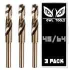 Owl Tools 45/64 Cobalt Drill Bits- Pack Inch Length M35 With Case New. Price: $30.00.