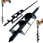 Set Of 2 (1.6"X16" & 3.5"X16") Auger Drill Bit For Planting - Garden Post Hole New. Price: $33.99.