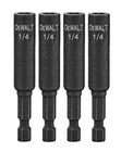 Dewalt Impact Nut Driver Set 1/4 Inch 4-PACK Magnetic Chn DW2221IR New. Price: $16.98.