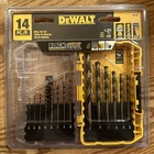 New! Dewalt Drill Set 14 Pieces W/case Sizes 1/16 - 3/8IN DW1162. Price: $14.95.