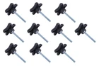 Taytools 774007 Lot 10 Each 1/4 20 Male Thread Star Knobs Inch Diameter Wit... New. Price: $29.33.