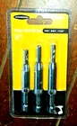Warrior 3PC Hinge Drill Bit Set: 7/64", 9/64" & 11/64" - Item #61550 New. Price: $14.49.