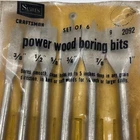 Vintage Sears Craftsman 2092 New 6PC Power Wood Boring Bit Set W/ Orig. Case Usa. Price: $13.99.