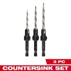 Milwaukee #6/#8/#10 Wood Countersink Drill Bit Set (3-PIECE) New. Price: $19.99.