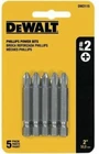 Screwdriver Set Phillips, 2-INCH Power Bit, 5-PACK (DW2115) Dewalt New. Price: $15.49.