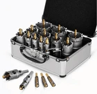 Gstk 14PC Carbide Hole Saw Set Tct Metal Cutter Drill Bits W/ Case New. Price: $51.99.
