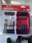 Craftsman Impact Rated 26-PIECE Cordless Screwdriving Drill Driver Bit Set New. Price: $19.95.