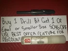 Alfa Tools 7/8" Hss Silver & Deming Drill Bit 1/2" Shank 6" Length New. Price: $30.00.