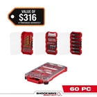 Milwaukee Shockwave Impact Duty Alloy Steel Screwdriver Bit Set W/ Packout Case New. Price: $89.95.