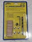 Drill Master 34 Piece Doweling Accessory Set 1/4" New. Price: $10.00.