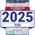 2025 Texas State And Federal Labor Law Poster - Osha Workplace Compliant Ma... New. Price: $35.87.
