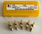 Kennametal NG3094L Series Excellent Grade KC730 (5) Top Notch Inserts As Shown. New. Price: $47.25.
