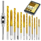 Ruritkit 12PC Metric Tap And Drill Set M2-M6 With Wrench Tool New. Price: $52.99.