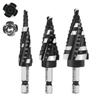 Gmtools M35 Four Spiral Flute Cobalt Step Drill Bit Set 1/8"-7/8", Industrial... New. Price: $70.47.