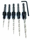 Wood Countersink Drill Bit Set 5 Pc 4 6 8 10 12 Tapered New. Price: $23.86.