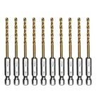 Amoolo Hex Shank Drill Bits, Titanium Hss 1/8&APOS;&APOS; (10PCS) New. Price: $17.58.