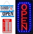 Neon Open Sign For Business: Vertical Led With Flashing Mode Stores - New. Price: $48.09.