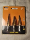 New Warrior Titanium Nitride Steel Step Drills Pc #60379. Price: $10.00.