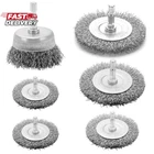 Wire Brush For Drill Set 6 Pcs, Wheel With 1/4 Inch Hex Shank, New. Price: $11.43.