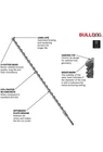Bosch HC2107 5/8 In. X 18 Sds-plus Bulldog Rotary Hammer Bit New. Price: $25.00.